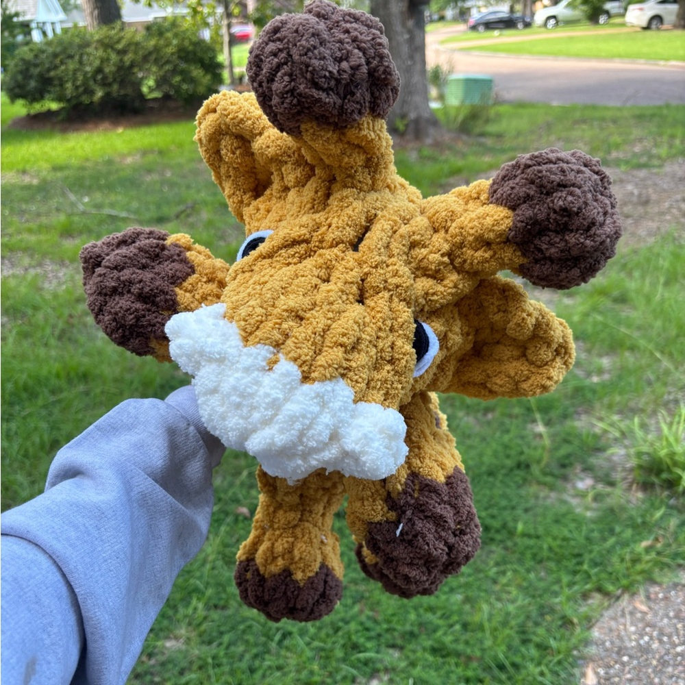 Handmade Chunky Chenille Giraffe Snuggler
